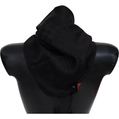 Missoni Black Wool Knit Unisex Neck Wrap Shawl Scarf