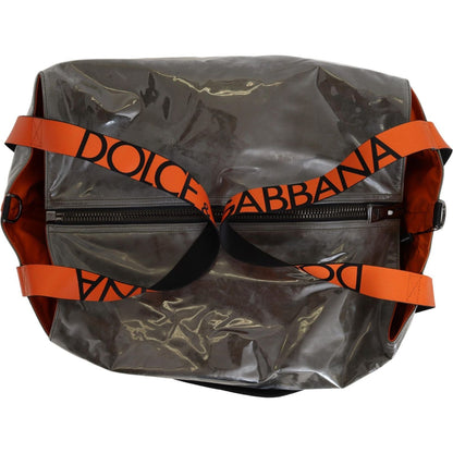 Dolce & Gabbana Cotton Men Large Fabric Green Shopping Tote Bag