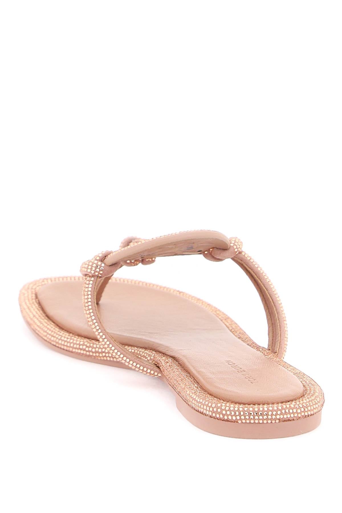 Tory Burch Tory Burch pavé leather thong sandals