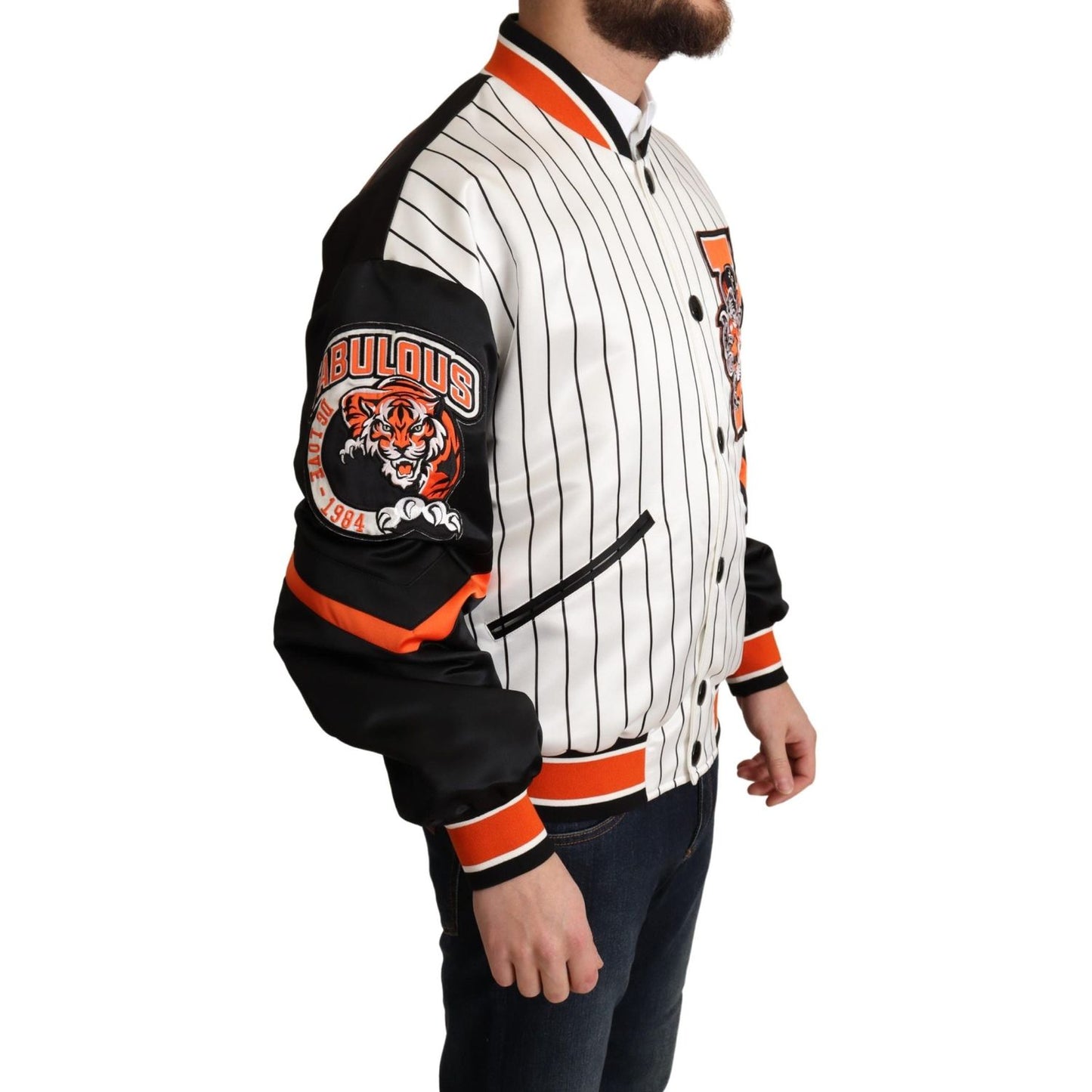 Dolce & Gabbana Multicolor Bomber King Logo #DGMILLENNIALS Jacket 1728,67345645728,Bombers - Jackets & Coats - Clothing,Clothing,Dolce & Gabbana,Jackets & Coats - Clothing,Jackets - Men - Clothing,L,Material: 100% Polyester,Men,Men - Clothing,New with tag
