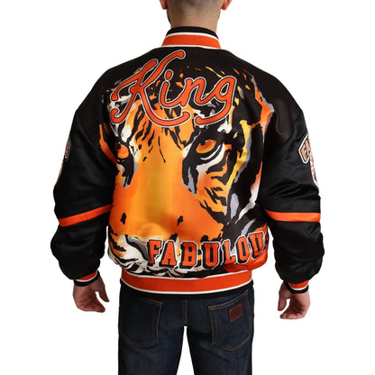 Dolce & Gabbana Multicolor Bomber King Logo #DGMILLENNIALS Jacket 1728,67345645728,Bombers - Jackets & Coats - Clothing,Clothing,Dolce & Gabbana,Jackets & Coats - Clothing,Jackets - Men - Clothing,L,Material: 100% Polyester,Men,Men - Clothing,New with tag