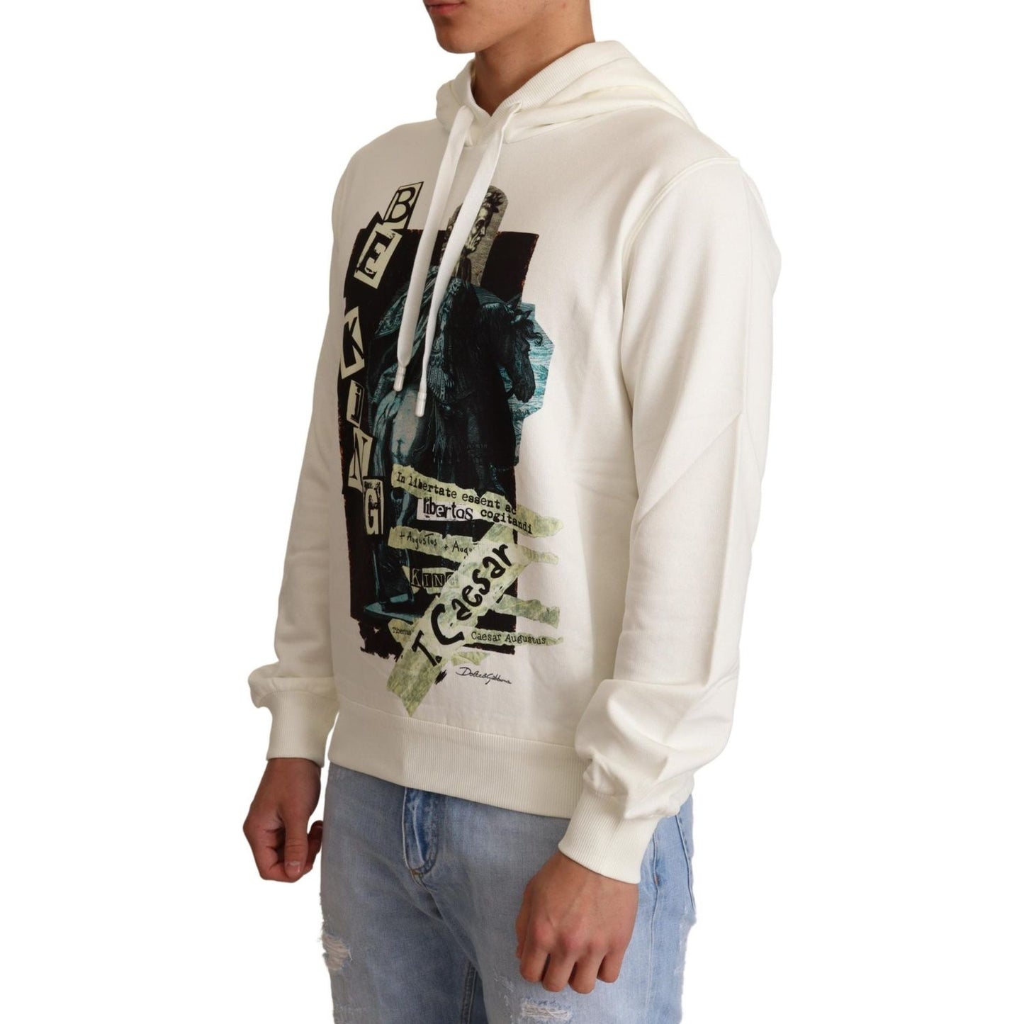 Dolce & Gabbana Regal King Motif Hooded Pullover Sweater Dolce & Gabbana