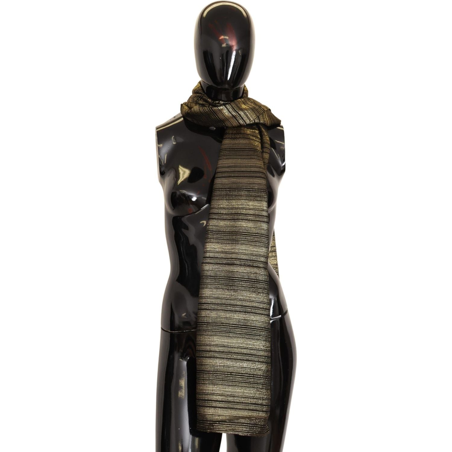 وشاح أنيق من مزيج الحرير الذهبي من دولتشي آند غابانا