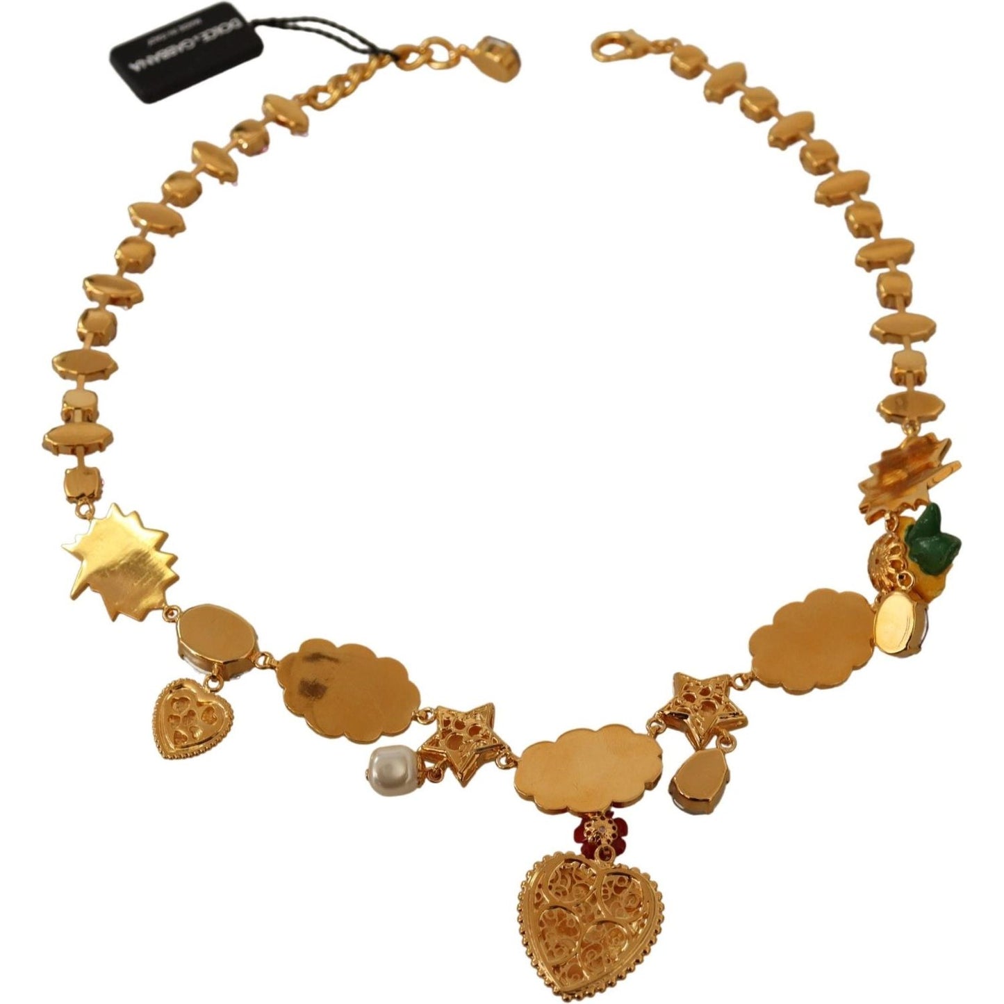 Dolce & Gabbana Charm Necklace with Hand-Painted Elements Dolce & Gabbana