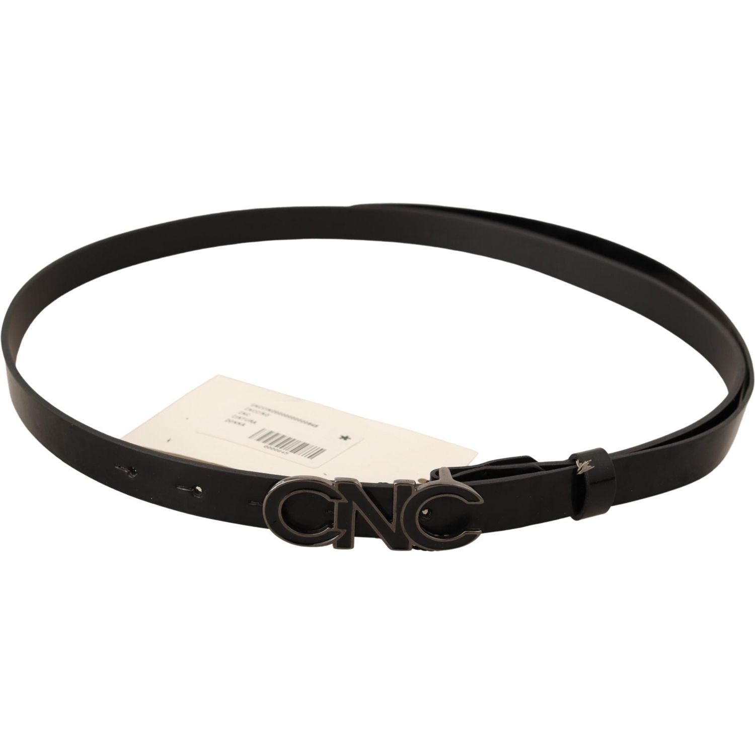 حزام أنيق من الجلد الأسود من مجموعة Costume National