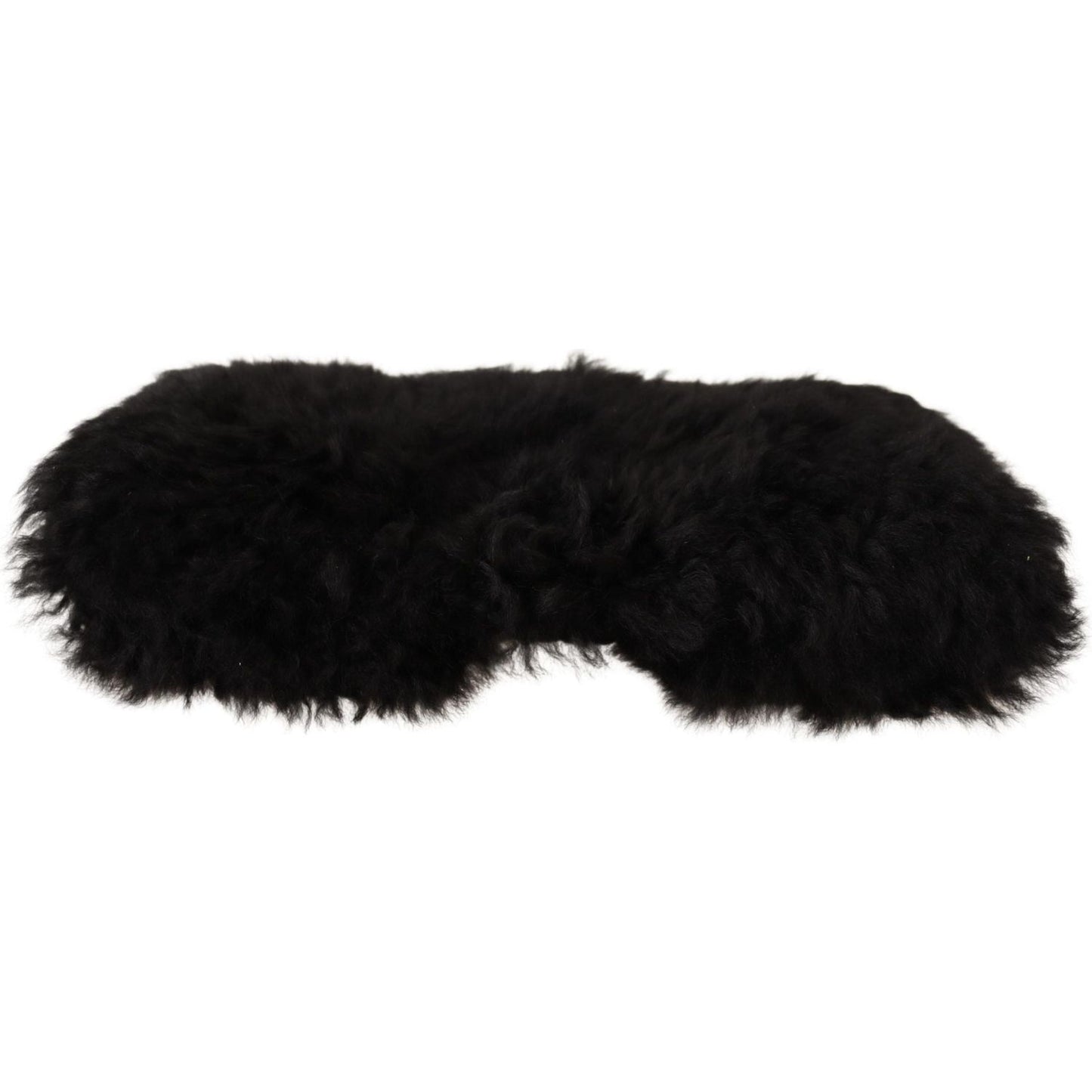 Dolce & Gabbana Black Cashmere Fur Women Beanie Women Hat