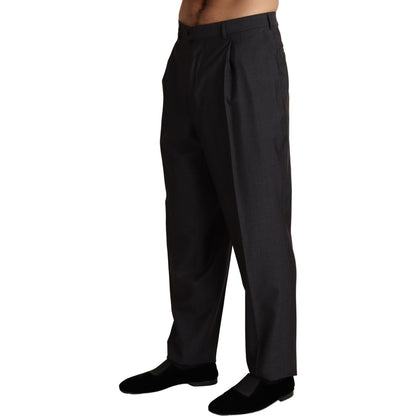 Dolce & Gabbana Gray Wool Blend Formal Trousers Pants 1728,67345645728,Clothing,Dolce & Gabbana,Dress Pants - Pants - Clothing,Gray,IT54 | XL,Jeans & Pants - Men - Clothing,Material: 85% Wool 15% Silk,Men,Men - Clothing,New with tags,Pants - Clothing