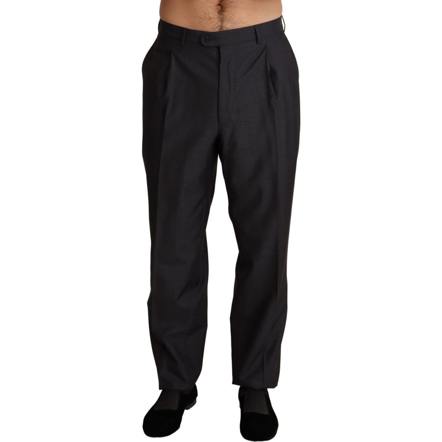 Dolce & Gabbana Gray Wool Blend Formal Trousers Pants 1728,67345645728,Clothing,Dolce & Gabbana,Dress Pants - Pants - Clothing,Gray,IT54 | XL,Jeans & Pants - Men - Clothing,Material: 85% Wool 15% Silk,Men,Men - Clothing,New with tags,Pants - Clothing