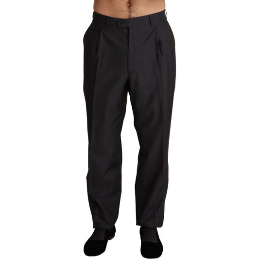 Dolce & Gabbana Gray Wool Blend Formal Trousers Pants 1728,67345645728,Clothing,Dolce & Gabbana,Dress Pants - Pants - Clothing,Gray,IT54 | XL,Jeans & Pants - Men - Clothing,Material: 85% Wool 15% Silk,Men,Men - Clothing,New with tags,Pants - Clothing