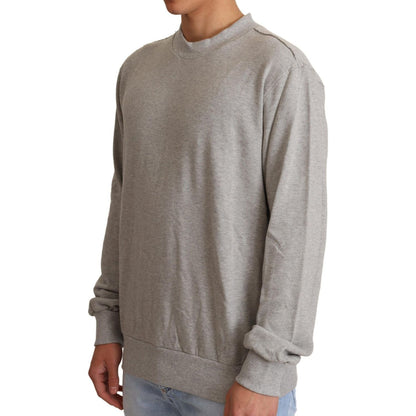 Dolce & Gabbana Gray Cotton Crewneck Pullover Sweater 1728,67345645728,8% PC,Clothing,Dolce & Gabbana,Gray,IT50 | L,Material: 92% Cotton,Men,Men - Clothing,New with tags,Sweaters - Clothing,Sweaters - Men - Clothing,Sweatshirts - Sweaters - Clothing
