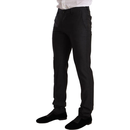 Dolce & Gabbana Gray Wool MARTINI Slim Fit Set Suit 1728,67345645728,Clothing,Dolce & Gabbana,Gray,IT44 | XS,Material: 100% Wool,Men,Men - Clothing,New with tags,Suits & Blazers - Clothing,Suits - Men - Clothing,Two-Piece Suits - Suits & Blazers - Clothin