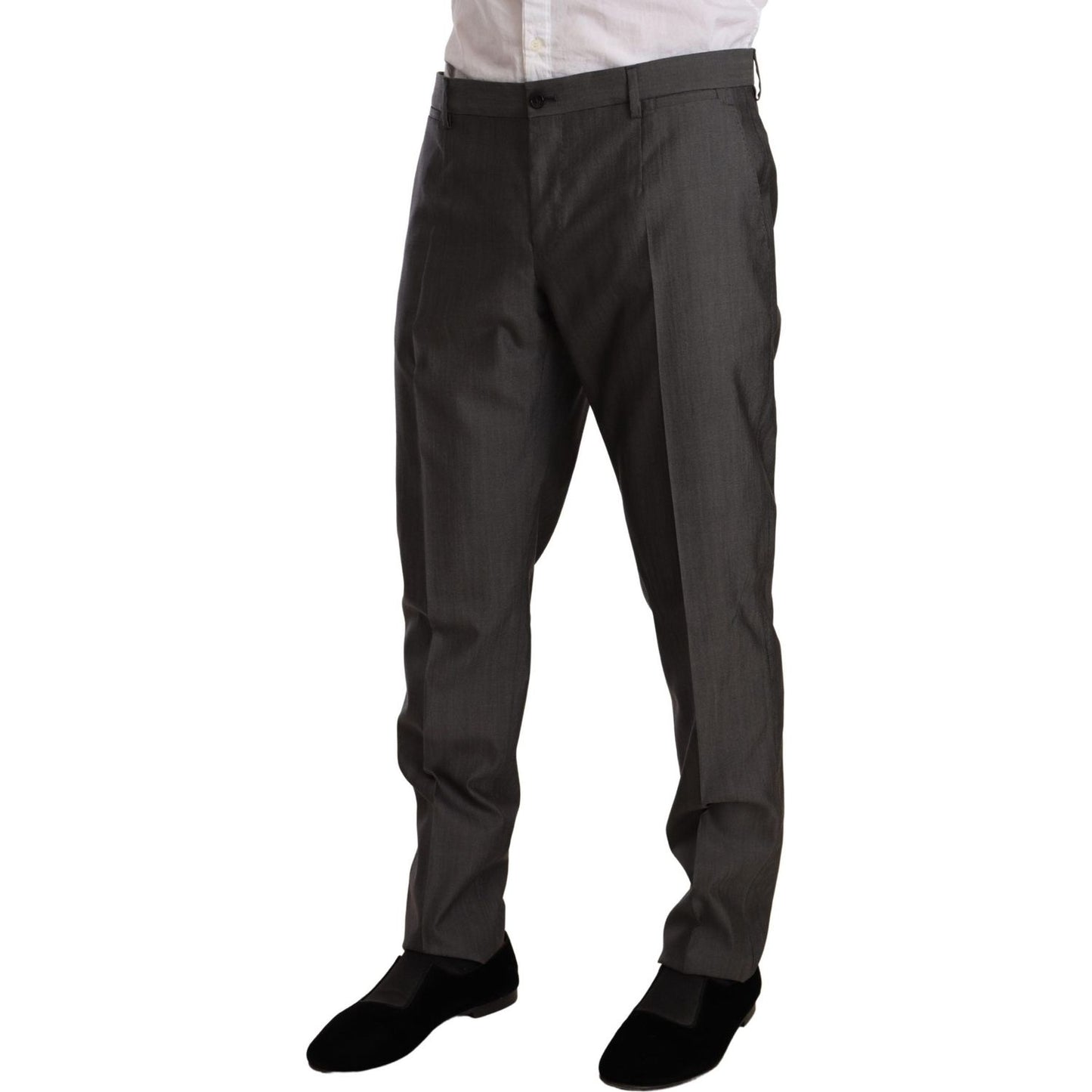 Dolce & Gabbana Gray Metallic MARTINI Slim Fit Set Suit 1728,35% Silk,67345645728,Clothing,Dolce & Gabbana,Gray,IT48 | M,IT50 | L,IT52 | XL,Material: 65% Wool,Men,Men - Clothing,New with tags,Suits & Blazers - Clothing,Suits - Men - Clothing,Two-Piece Sui
