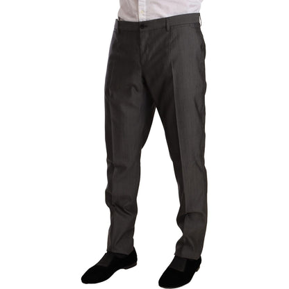 Dolce & Gabbana Gray Metallic MARTINI Slim Fit Set Suit 1728,35% Silk,67345645728,Clothing,Dolce & Gabbana,Gray,IT48 | M,IT50 | L,IT52 | XL,Material: 65% Wool,Men,Men - Clothing,New with tags,Suits & Blazers - Clothing,Suits - Men - Clothing,Two-Piece Sui