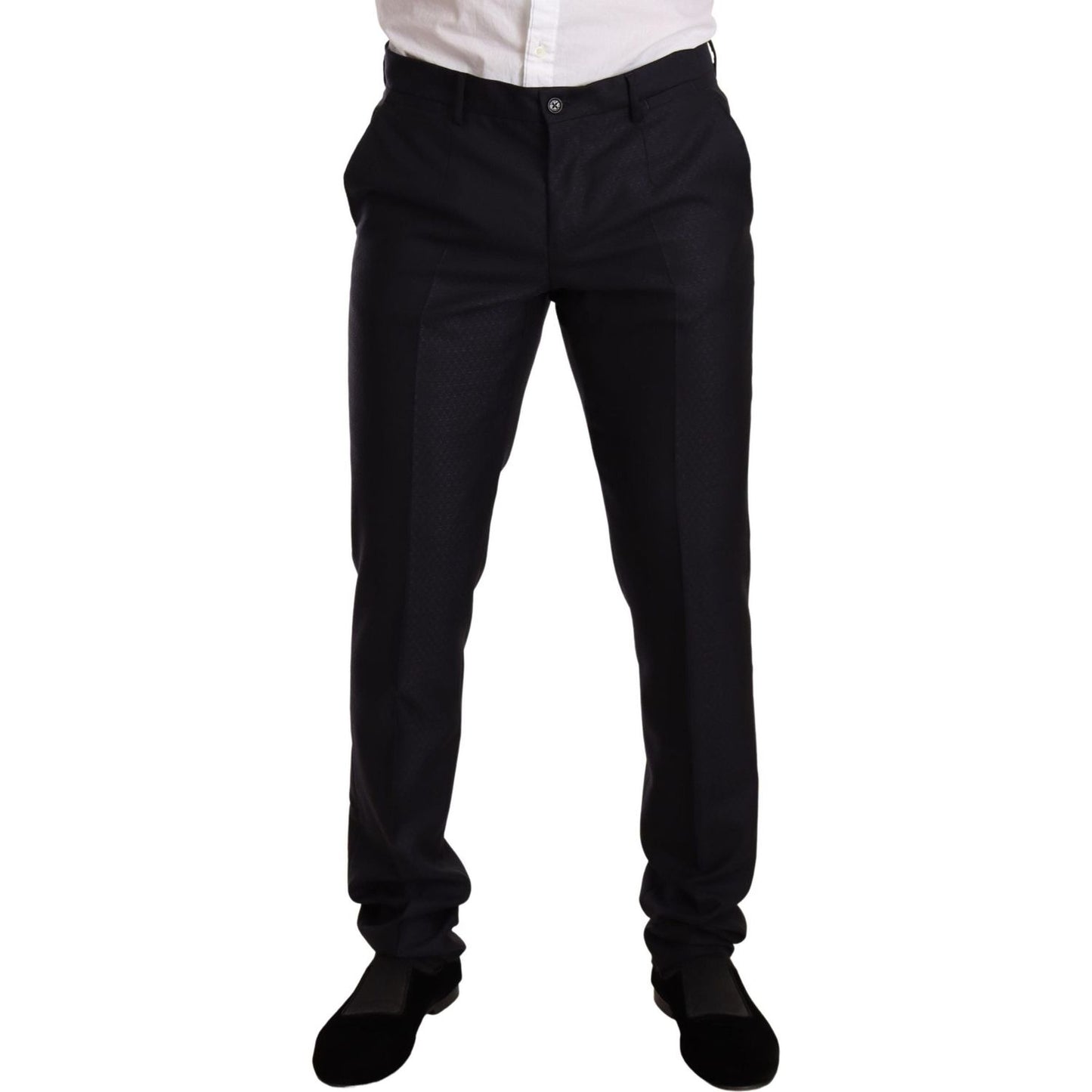 Dolce & Gabbana Blue Pattern MARTINI SLIM FIT 2 Piece Suit 1728,20% Silk,5% Cashmere,67345645728,Blue,Clothing,Dolce & Gabbana,IT48 | M,IT50 | L,IT52 | XL,Material: 75% Wool,Men,Men - Clothing,New with tags,Suits & Blazers - Clothing,Suits - Men - Clothin