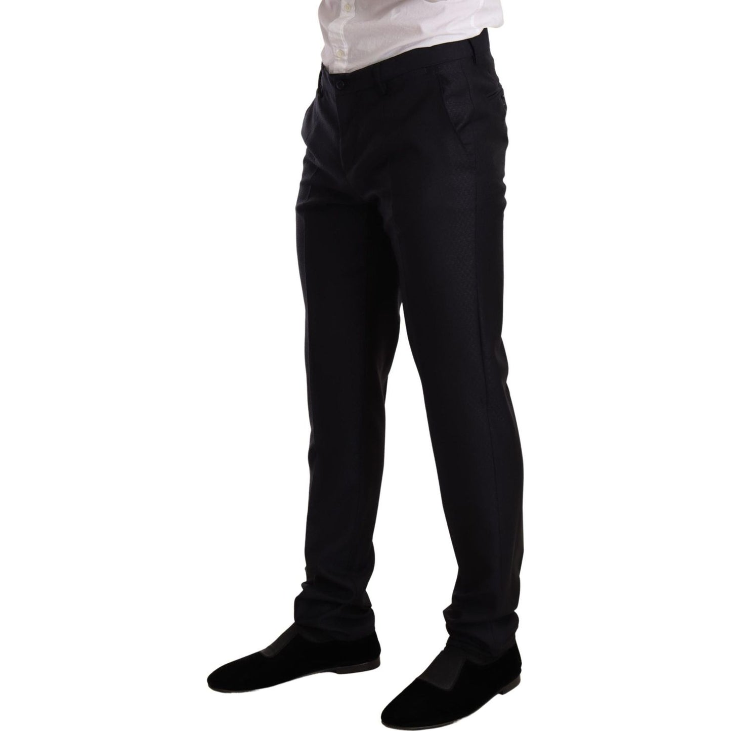 Dolce & Gabbana Blue Pattern MARTINI SLIM FIT 2 Piece Suit 1728,20% Silk,5% Cashmere,67345645728,Blue,Clothing,Dolce & Gabbana,IT48 | M,IT50 | L,IT52 | XL,Material: 75% Wool,Men,Men - Clothing,New with tags,Suits & Blazers - Clothing,Suits - Men - Clothin