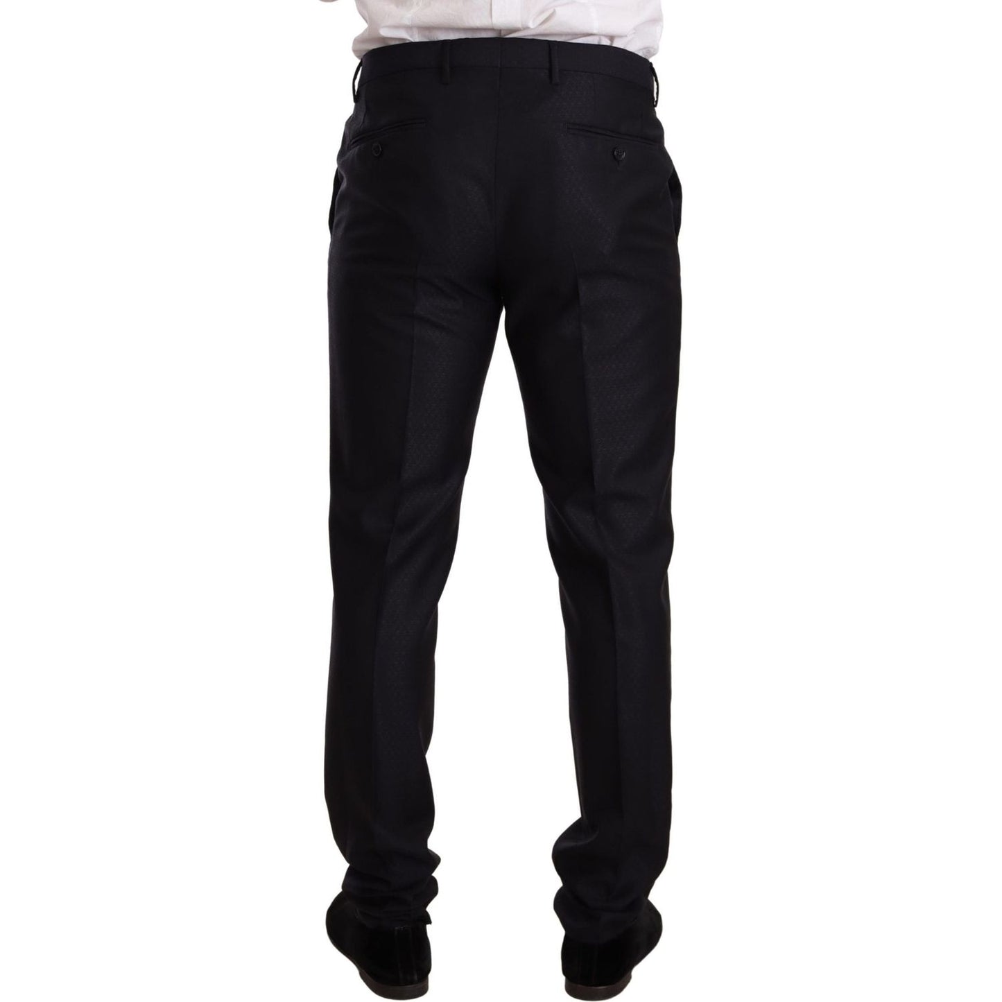 Dolce & Gabbana Blue Pattern MARTINI SLIM FIT 2 Piece Suit 1728,20% Silk,5% Cashmere,67345645728,Blue,Clothing,Dolce & Gabbana,IT48 | M,IT50 | L,IT52 | XL,Material: 75% Wool,Men,Men - Clothing,New with tags,Suits & Blazers - Clothing,Suits - Men - Clothin