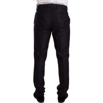 Dolce & Gabbana Blue Pattern MARTINI SLIM FIT 2 Piece Suit 1728,20% Silk,5% Cashmere,67345645728,Blue,Clothing,Dolce & Gabbana,IT48 | M,IT50 | L,IT52 | XL,Material: 75% Wool,Men,Men - Clothing,New with tags,Suits & Blazers - Clothing,Suits - Men - Clothin