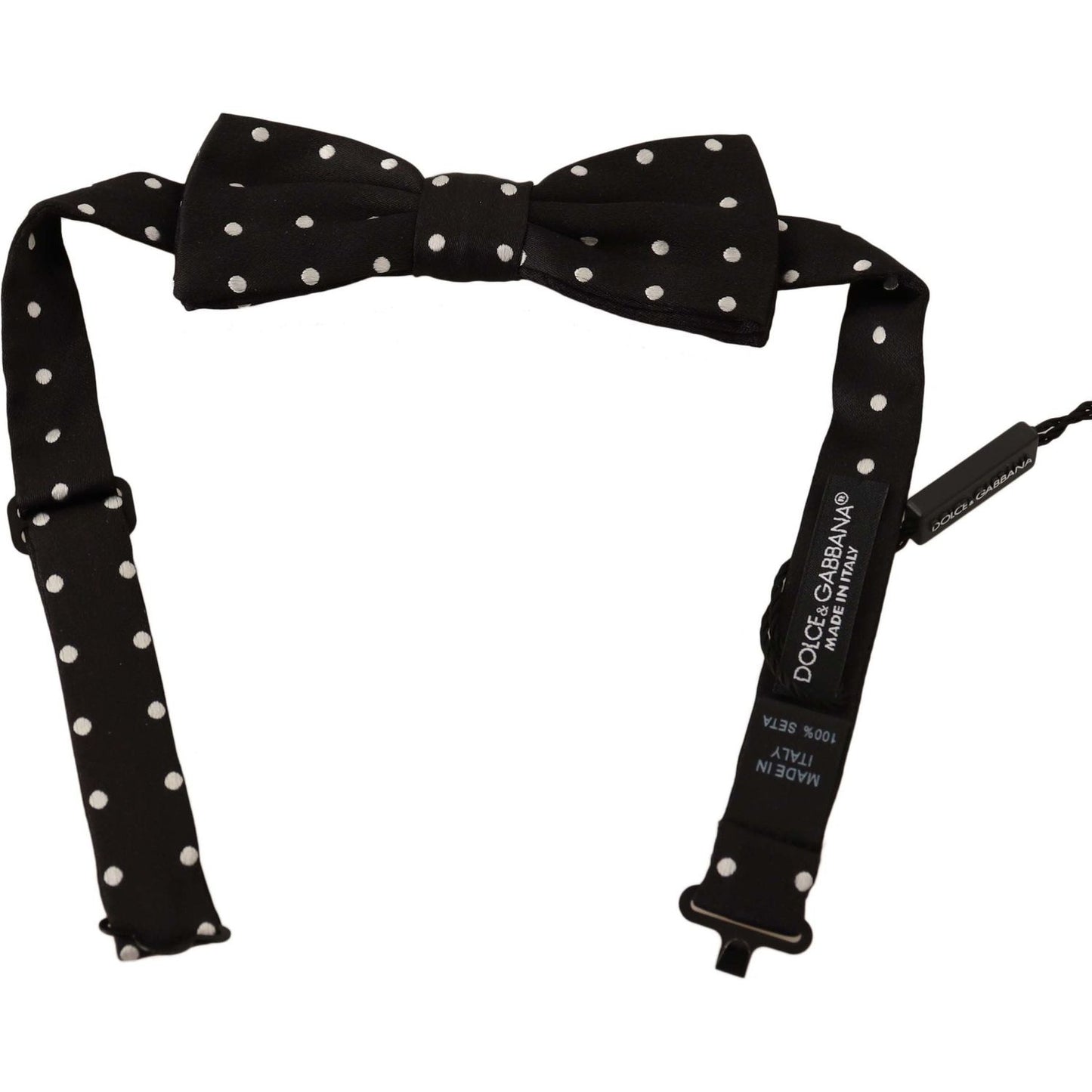 Dolce & Gabbana Elegant Black Polka Dot Silk Bow Tie Bow Tie Dolce & Gabbana