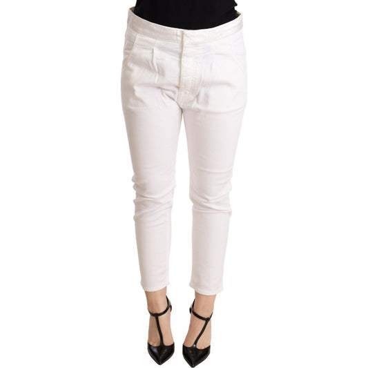 CYCLE Elegant Slim Fit White Skinny Pants WOMAN TROUSERS CYCLE