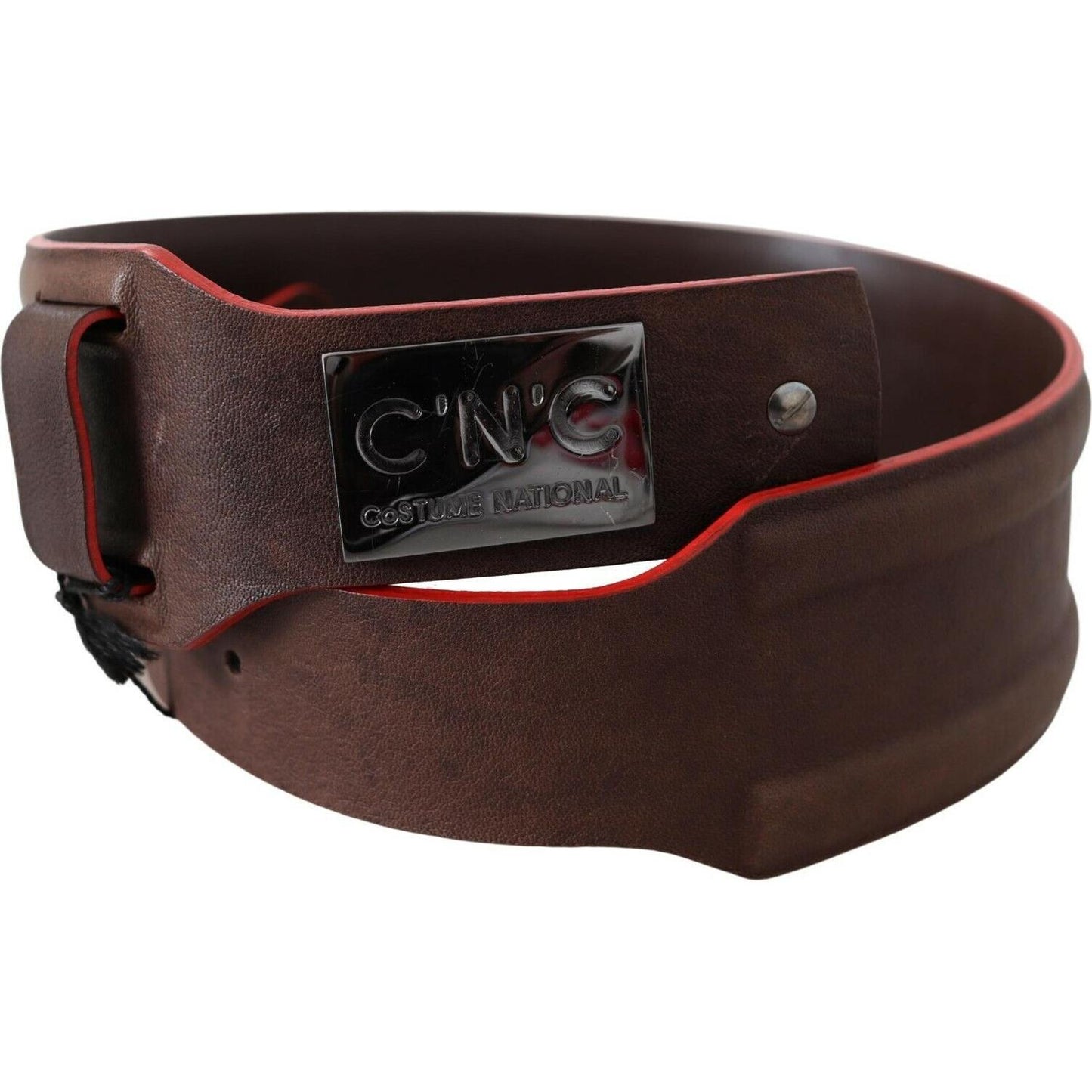 Costume National Dark Brown Genuine Leather Belt