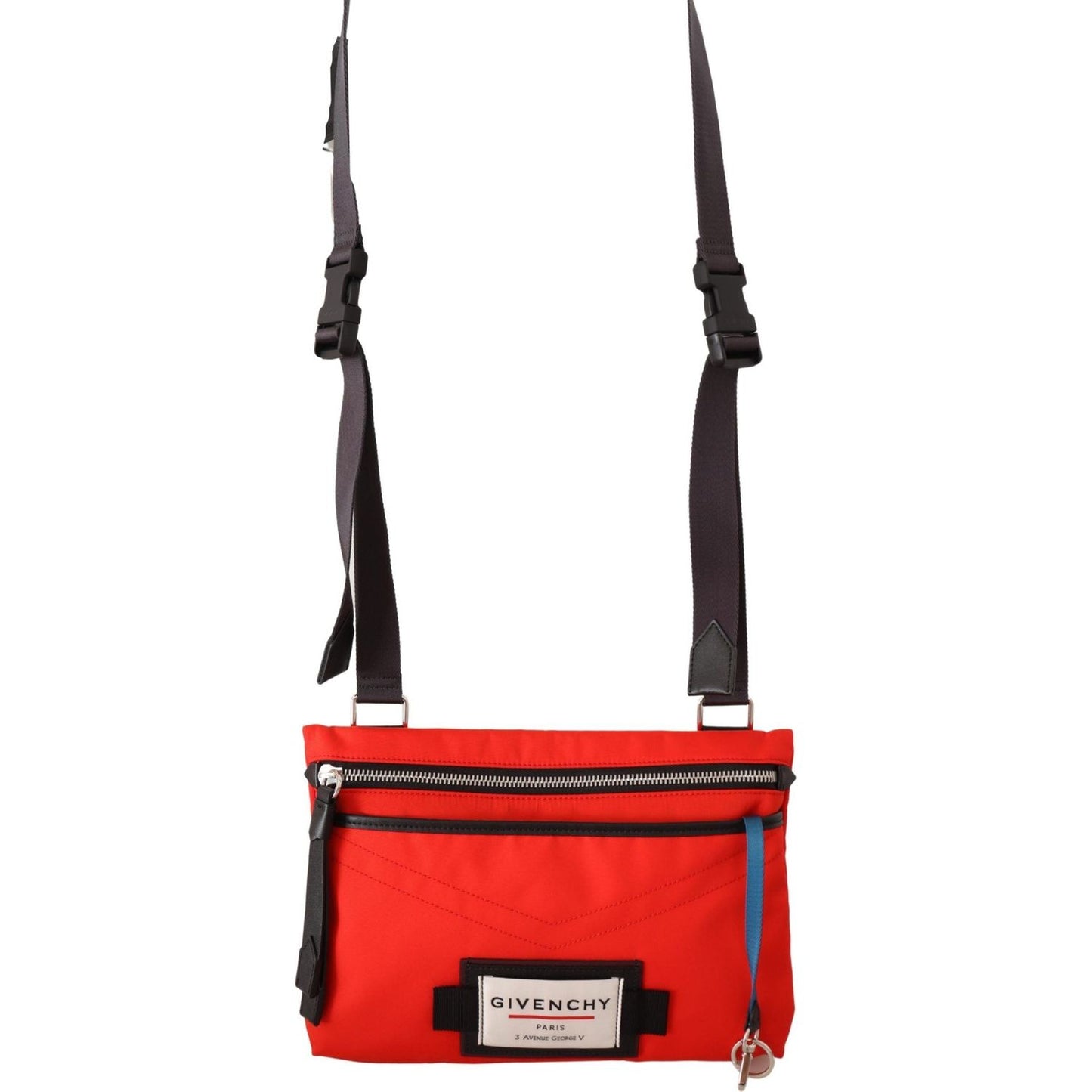 Givenchy Red Polyamide Downtown Flat Crossbody Bag 1728,67466920096,Bags,Crossbody Bags - Bags,Givenchy,Men,Men - Bags,Messenger Bags - Men - Bags,New with tags,Red,Shoulder Bags - Men - Bags