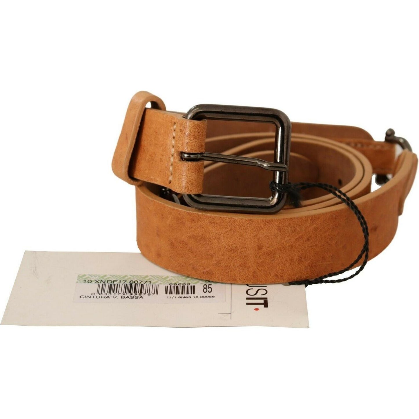 Costume National Light Brown Buckle Waist Belt
