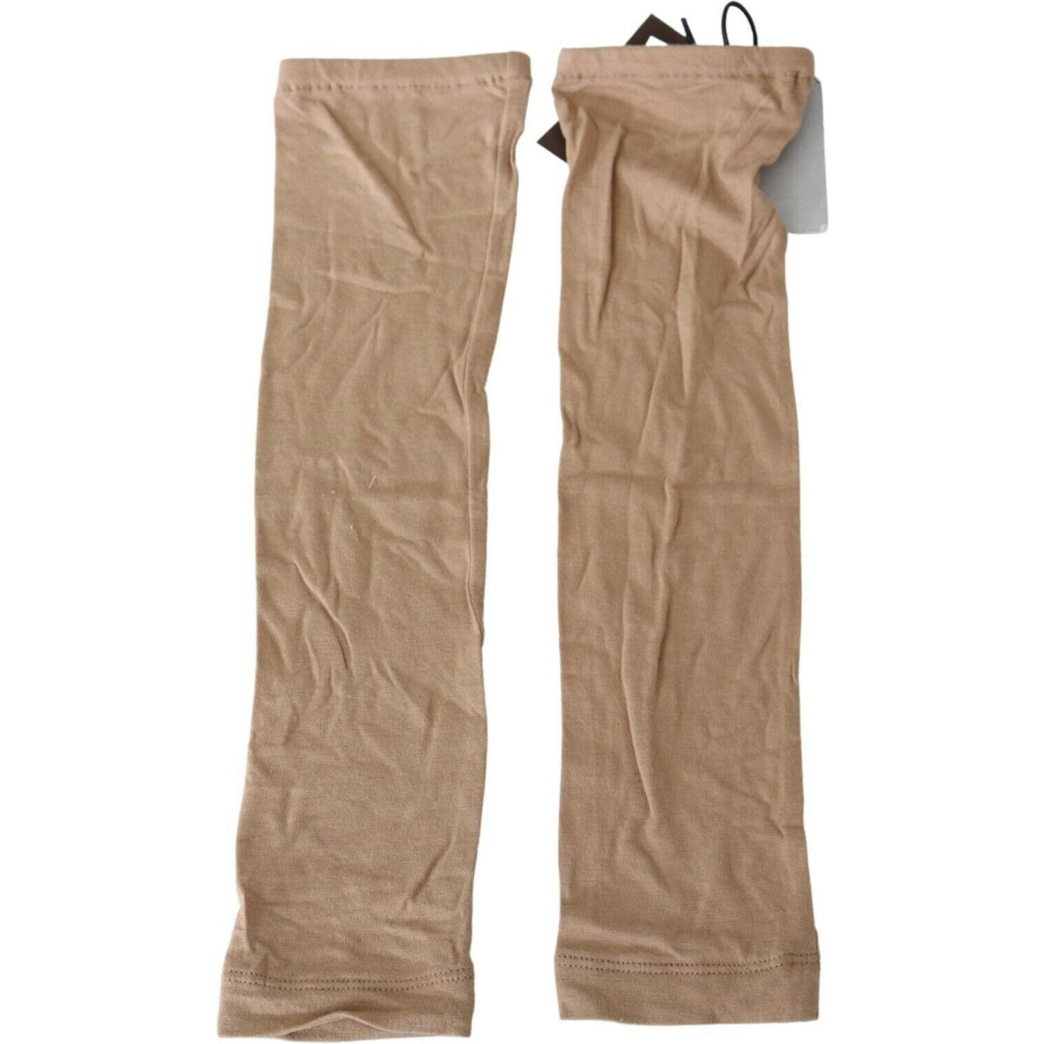 دفايات ذراع محبوكة باللون البيج من Scervino Street