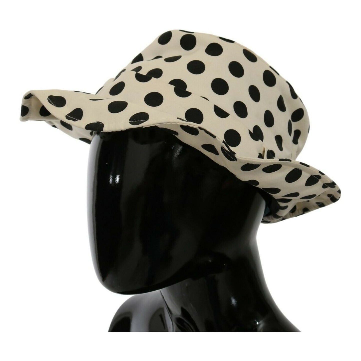 Dolce & Gabbana Chic Black Polka Dot Trilby Hat Dolce & Gabbana