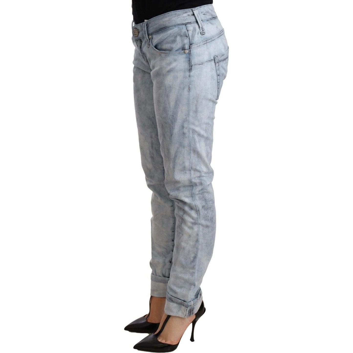 Acht Chic Light Blue Push Up Denim Jeans Jeans & Pants Acht