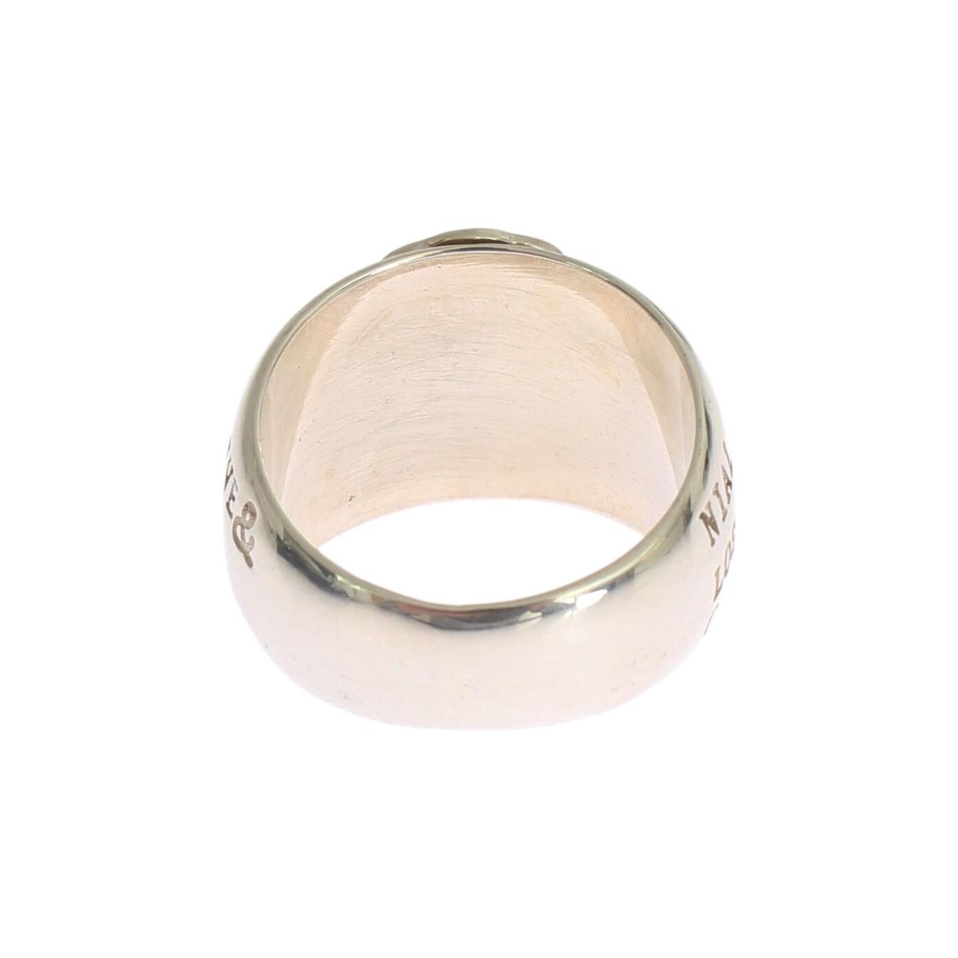 Nialaya Silver Cross Womens 925 Sterling Ring