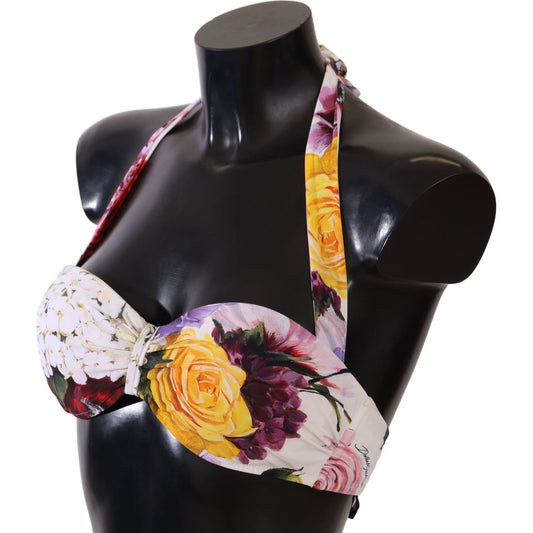 Dolce & Gabbana Chic Floral Print Bikini Top - Summer Essential WOMAN SWIMWEAR Dolce & Gabbana