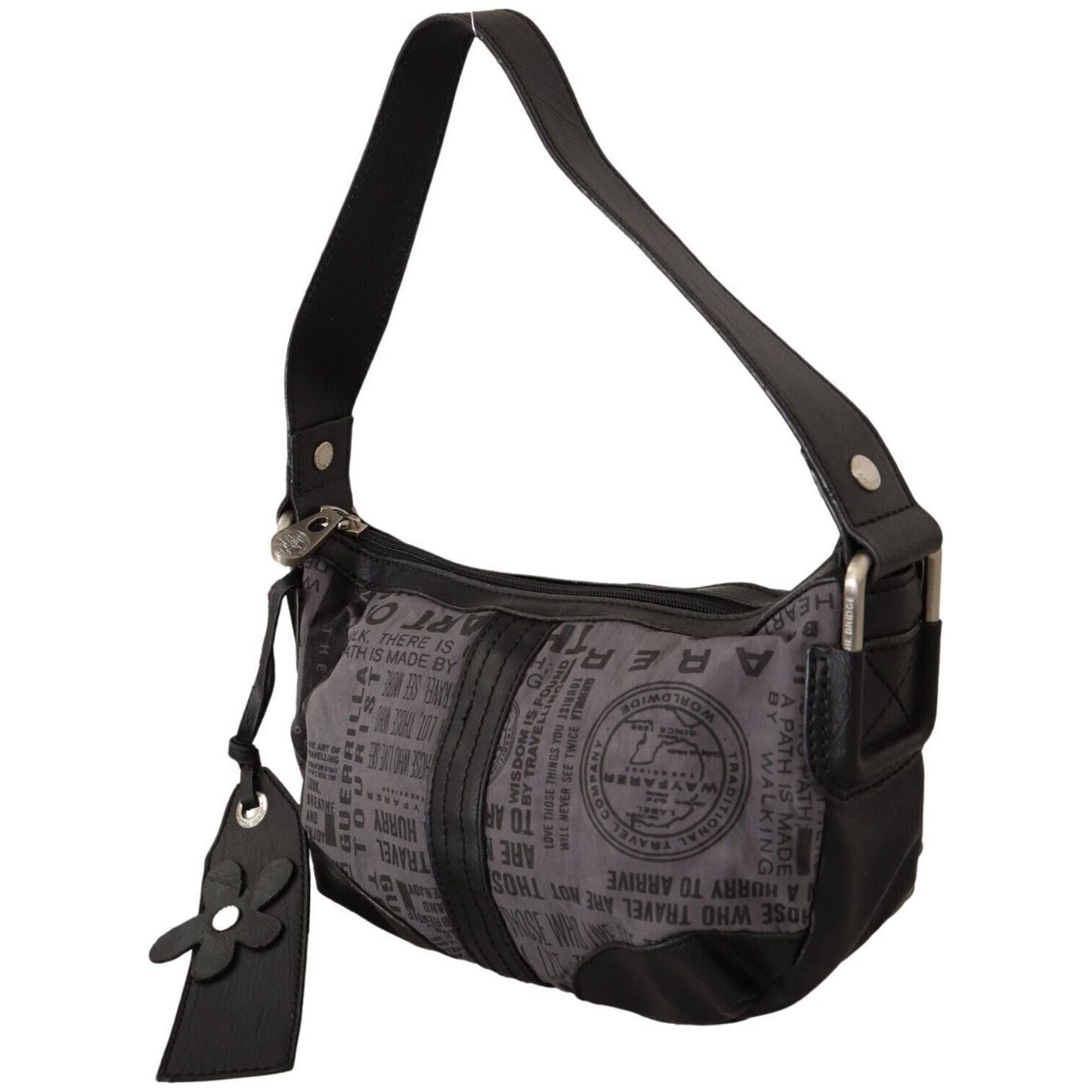 WAYFARER Gray Printed Handbag Shoulder Purse Fabric Bag