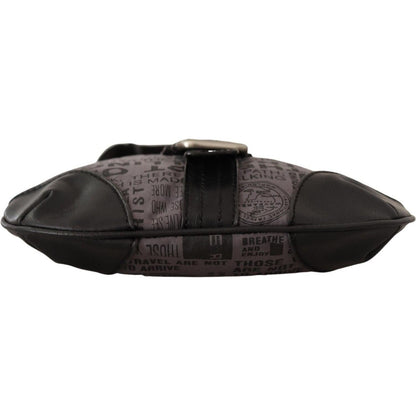 WAYFARER Gray Printed Logo Shoulder Crossbody Purse Bag