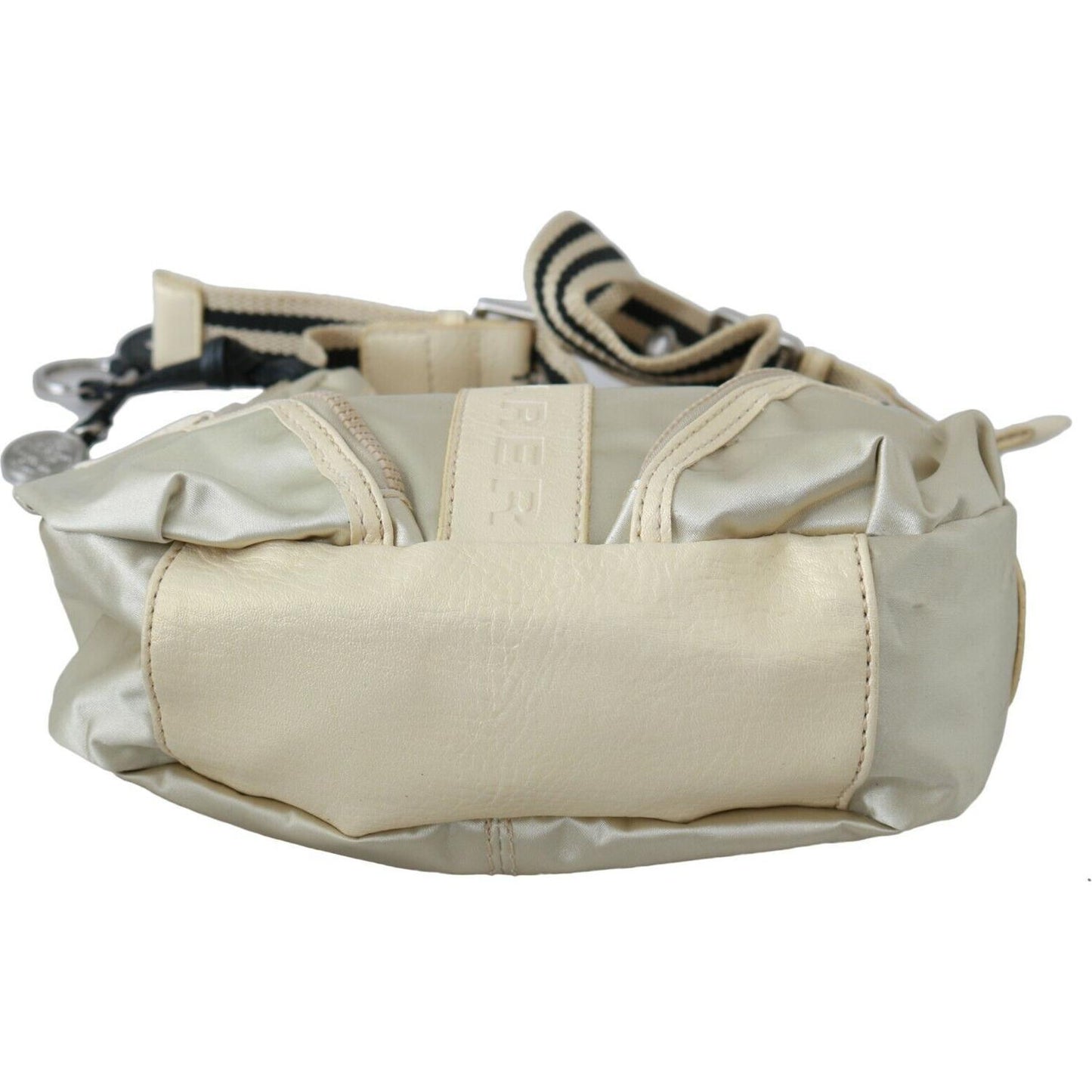 WAYFARER Chic White Fabric Shoulder Bag - Perfect for Any Occasion Crossbody Bag WAYFARER