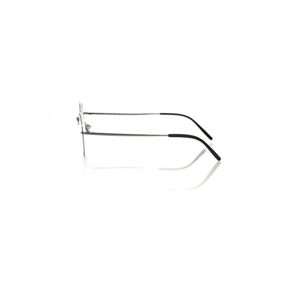 Frankie Morello Gray Metallic Men's Eyeglass Frame
