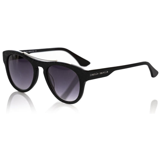 Frankie Morello Black Acetate Men Sunglass Frankie Morello