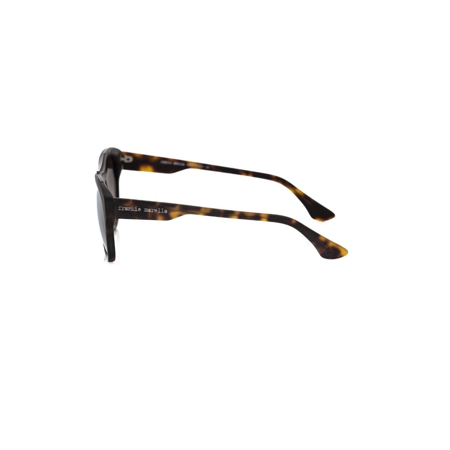 Frankie Morello Brown Acetate Mens Sunglasses