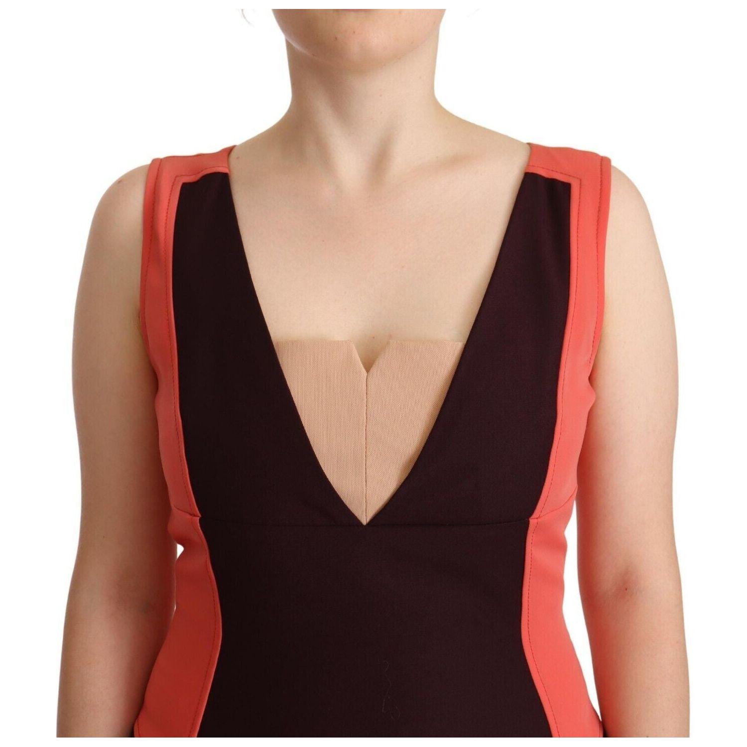 فستان CO|TE متعدد الألوان بدون أكمام وفتحة رقبة على شكل حرف V