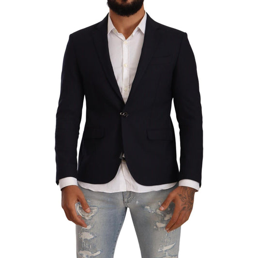 Domenico Tagliente Black Single Breasted One Button Suit Jacket 1728,67345645728,Black,Blazers - Suits & Blazers - Clothing,Clothing,Domenico Tagliente,IT52 | XL,Jackets - Men - Clothing,Men,Men - Clothing,New with tags,Suits & Blazers - Clothing