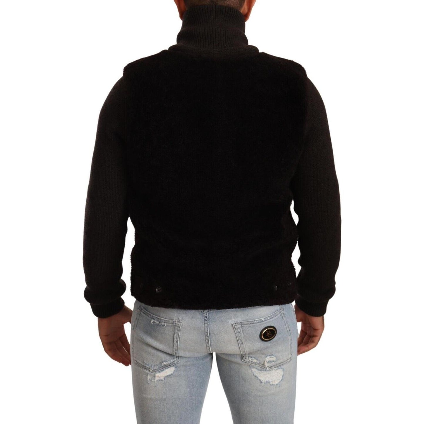 Dolce & Gabbana Black Leather Mens Turtle Neck Coat Jacket 1728,67345645728,Black,Bombers - Jackets & Coats - Clothing,Clothing,Dolce & Gabbana,IT48 | M,Jackets & Coats - Clothing,Jackets - Men - Clothing,Material: 100% Leather,Men,Men - Clothing,New with