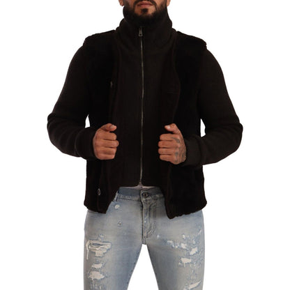 Dolce & Gabbana Black Leather Mens Turtle Neck Coat Jacket 1728,67345645728,Black,Bombers - Jackets & Coats - Clothing,Clothing,Dolce & Gabbana,IT48 | M,Jackets & Coats - Clothing,Jackets - Men - Clothing,Material: 100% Leather,Men,Men - Clothing,New with