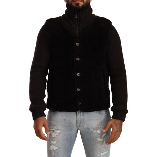 Dolce & Gabbana Black Leather Mens Turtle Neck Coat Jacket 1728,67345645728,Black,Bombers - Jackets & Coats - Clothing,Clothing,Dolce & Gabbana,IT48 | M,Jackets & Coats - Clothing,Jackets - Men - Clothing,Material: 100% Leather,Men,Men - Clothing,New with