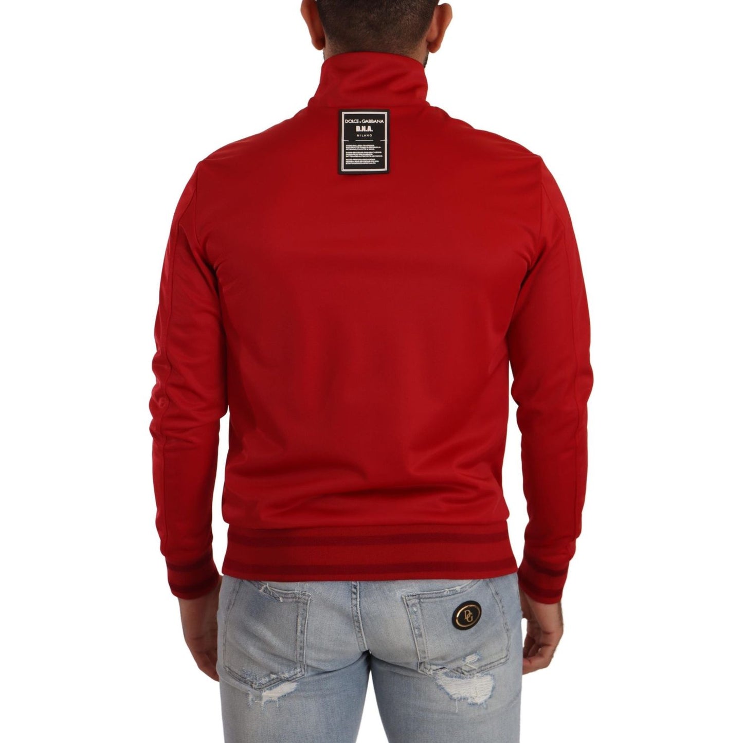 Dolce & Gabbana Stunning Zip Sweater Cardigan in Red Dolce & Gabbana