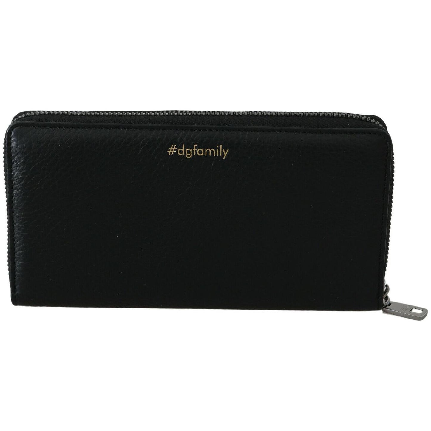 Dolce & Gabbana Elegant Black Leather Zip Wallet Dolce & Gabbana