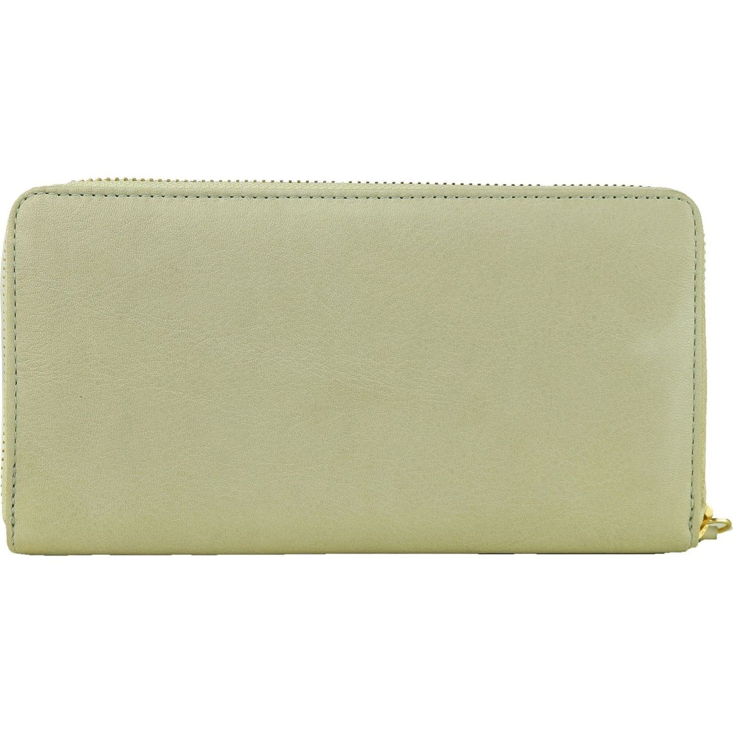 Cavalli Class Gray Calfskin Women Wallet WOMAN WALLETS Cavalli Class