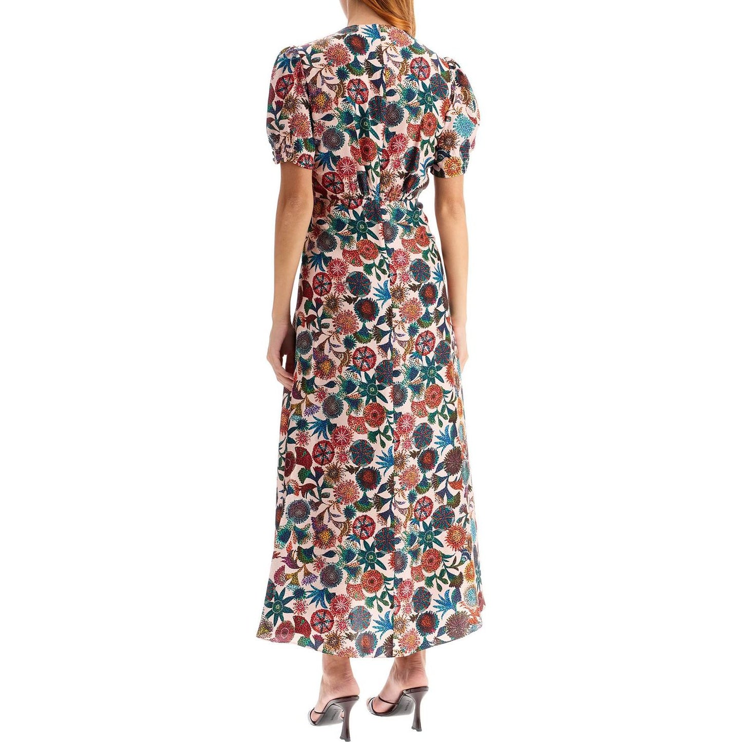 Saloni 'lea' long dress in printed silk Dresses Saloni