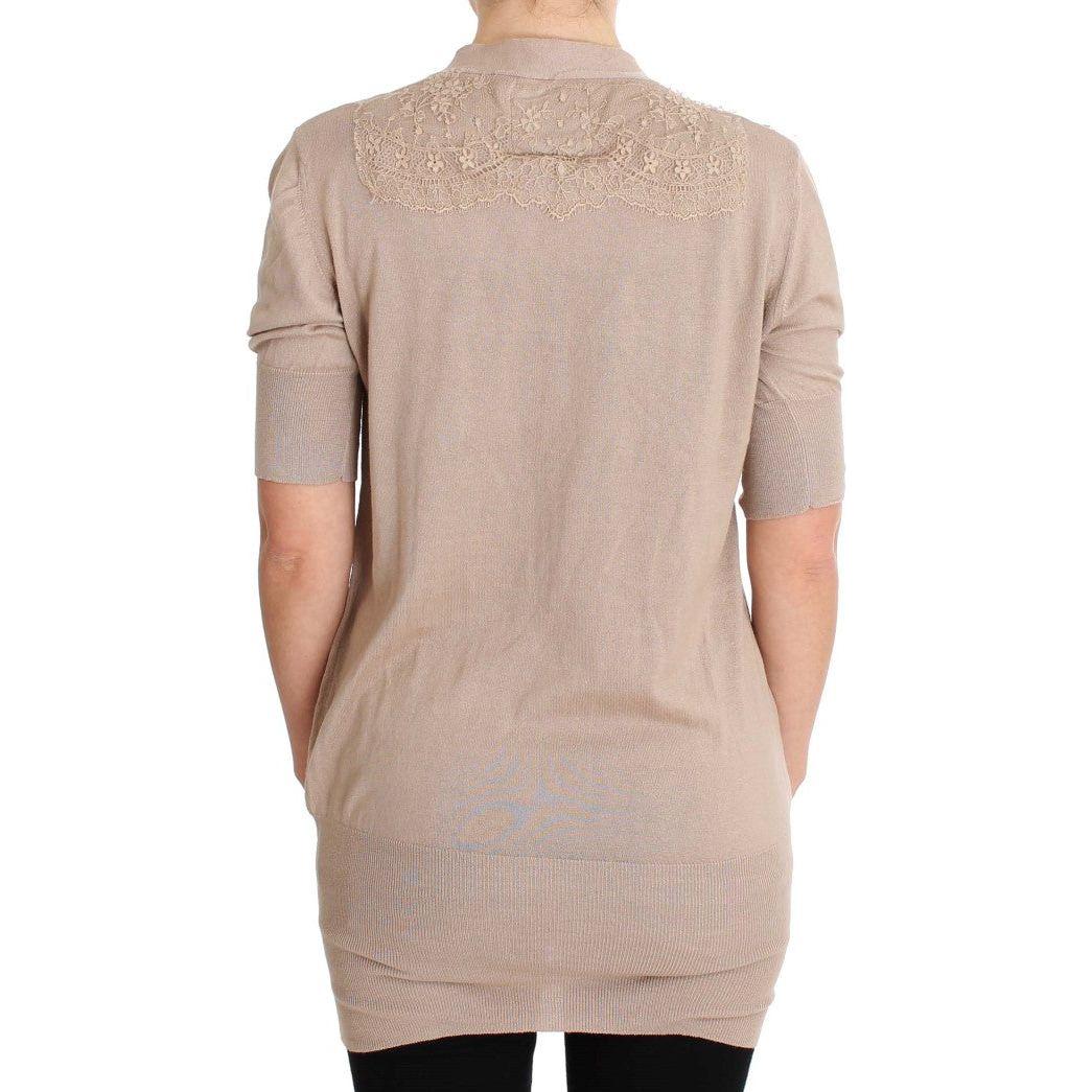 كارديجان أنيق من القطن باللون الوردي من PINK MEMORIES