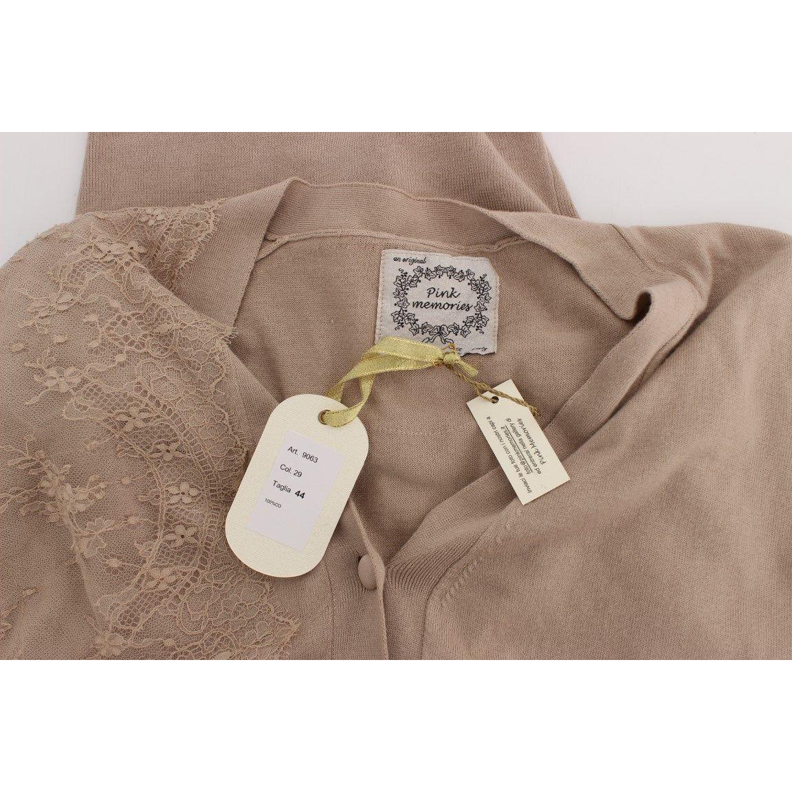 كارديجان أنيق من القطن باللون الوردي من PINK MEMORIES