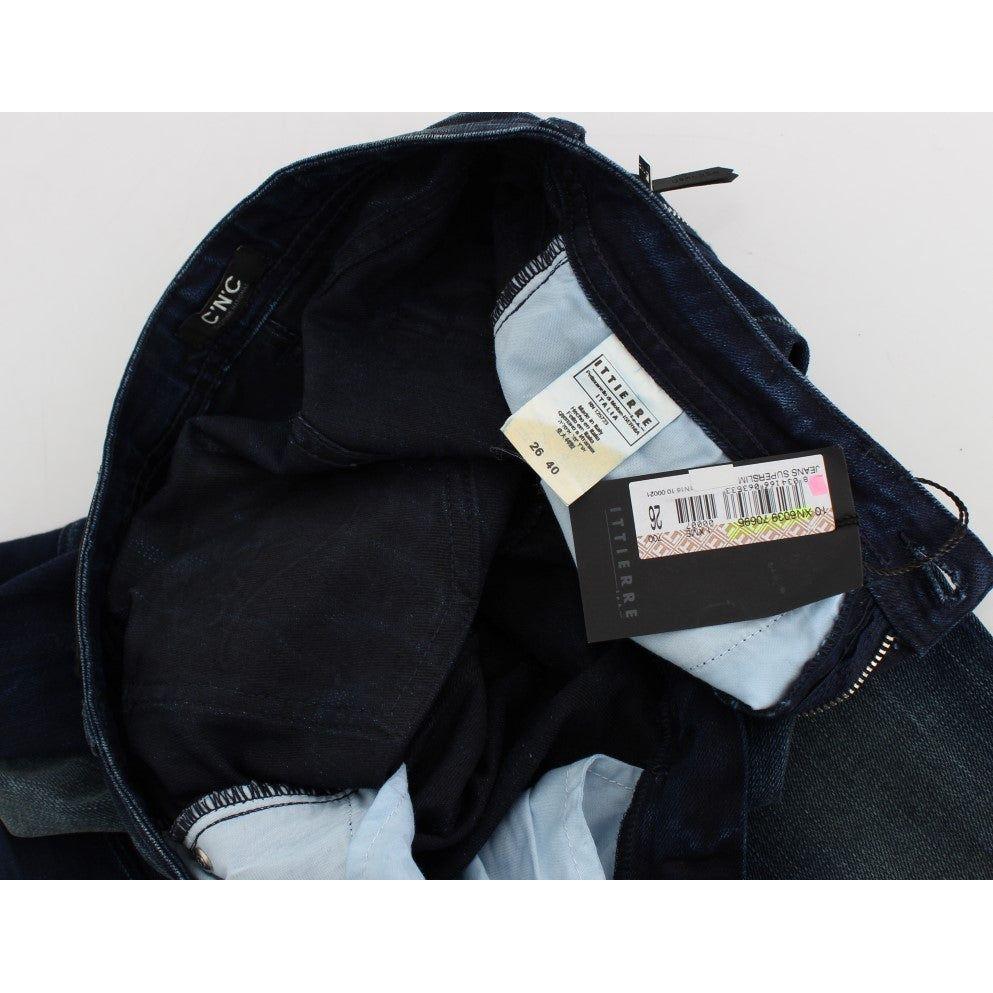 بنطلون جينز أزرق ضيق من كوستيوم ناشونال شيك