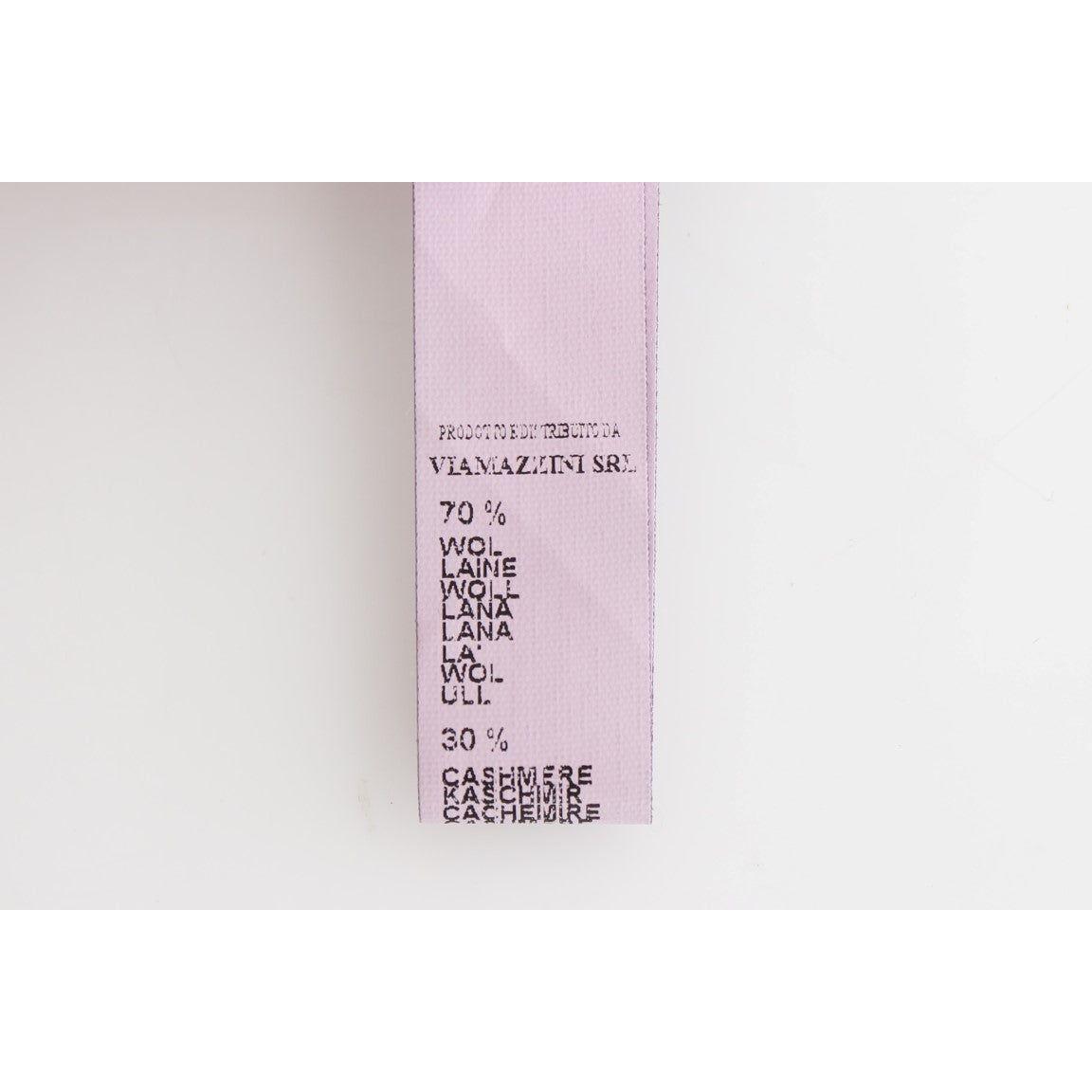 سترة Ermanno Scervino أنيقة قصيرة من الصوف والكشمير باللون الأسود